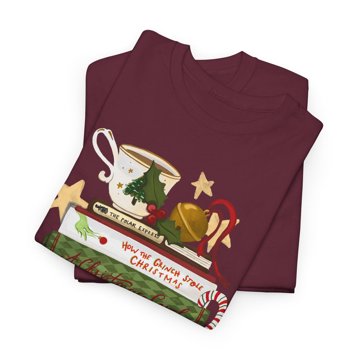 Festive Tales Book Stack T-Shirt