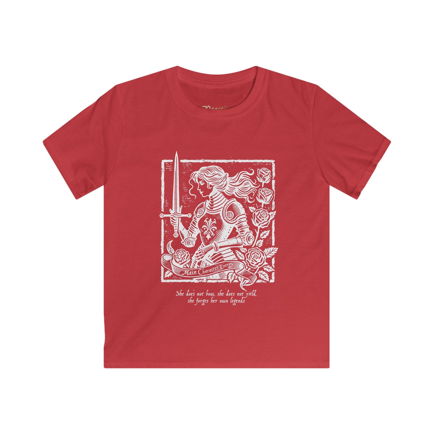 Main Character Lady Knight Kids Tee