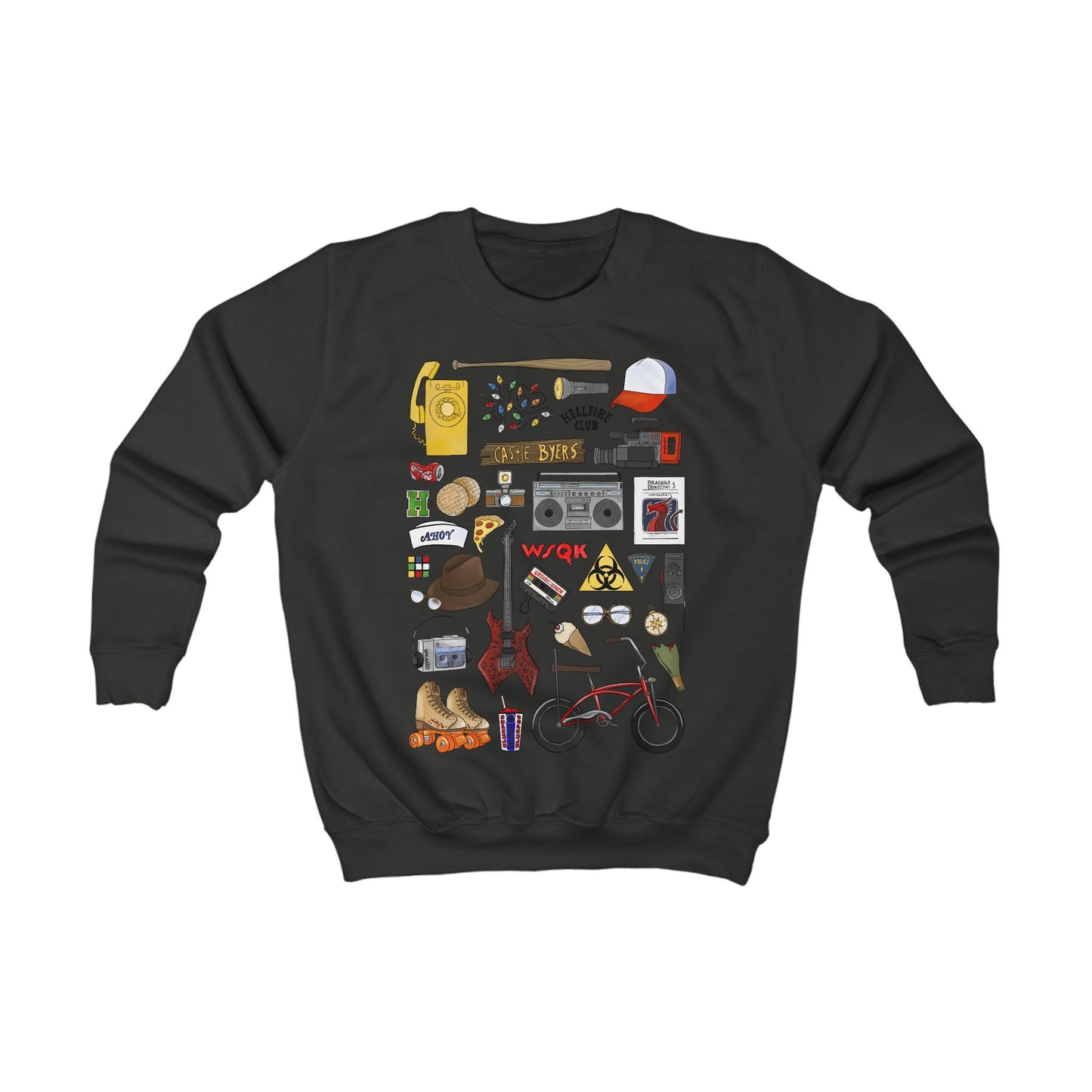 Stranger Objects Kids Sweatshirt