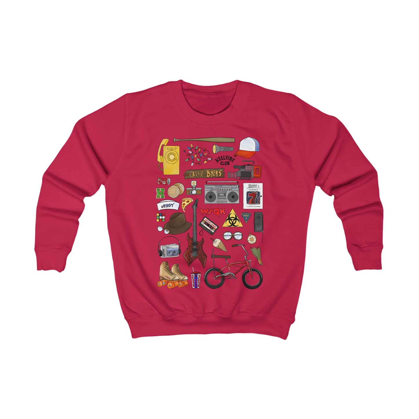 Stranger Objects Kids Sweatshirt