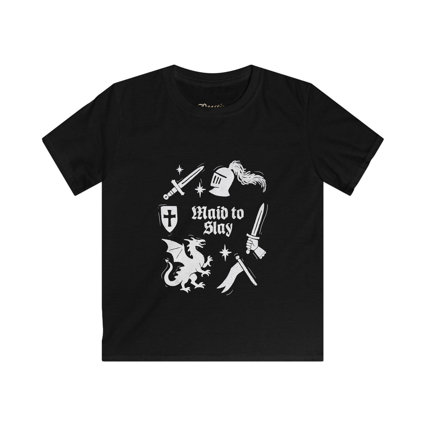 Kids 'Maid to Slay' Knight & Dragon Tee