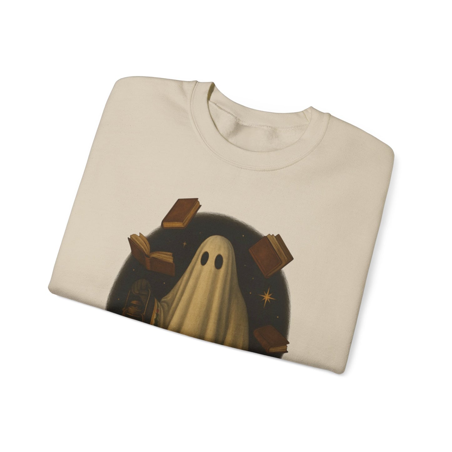 Ghosts of Christmas Books Crewneck Sweatshirt