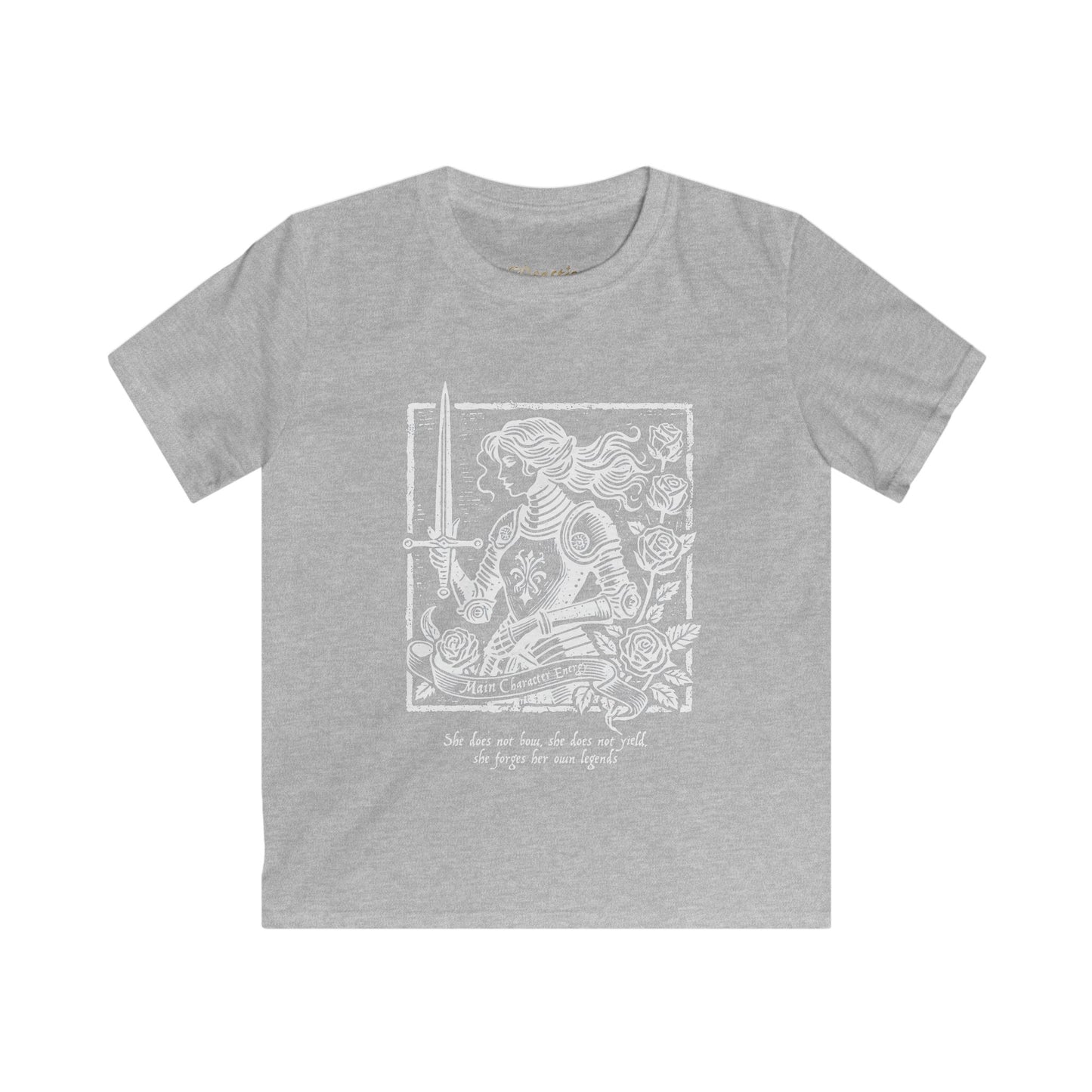 Main Character Lady Knight Kids Tee