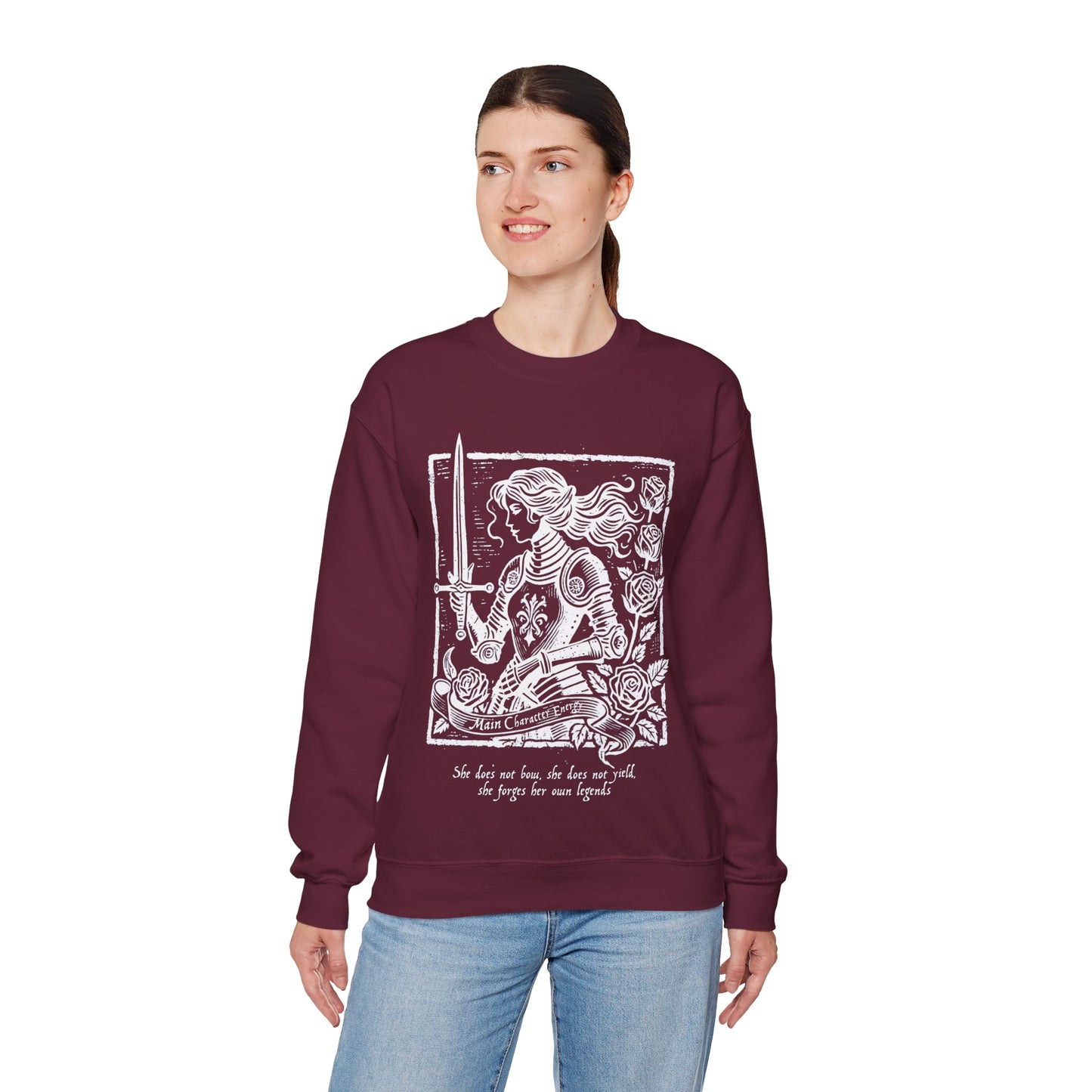 Main Character Lady Night Light Print Unisex Sweat
