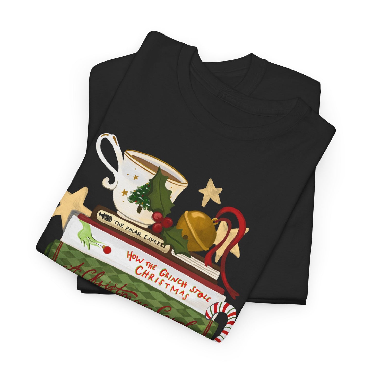 Festive Tales Book Stack T-Shirt