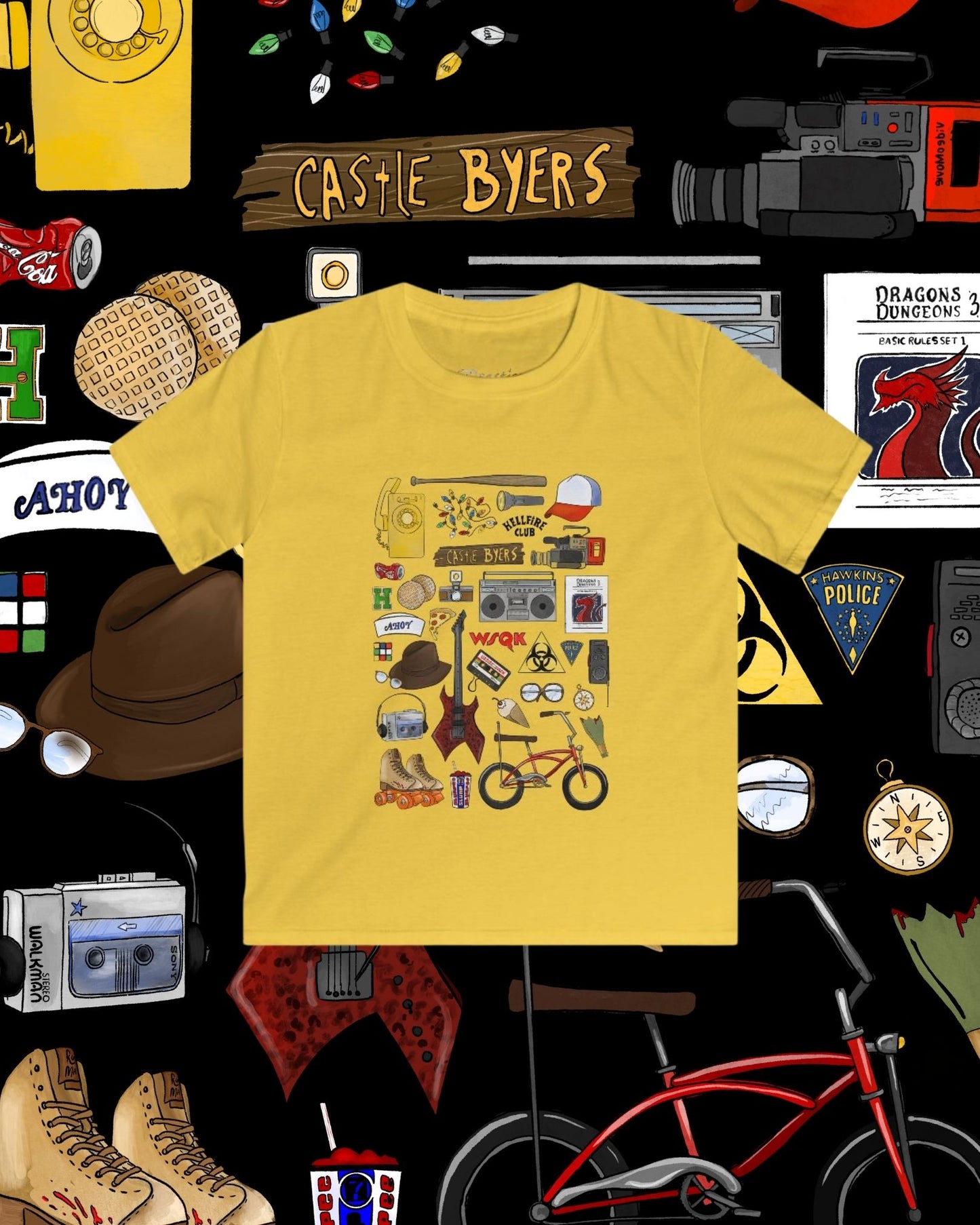 Stranger Objects Kids Tee