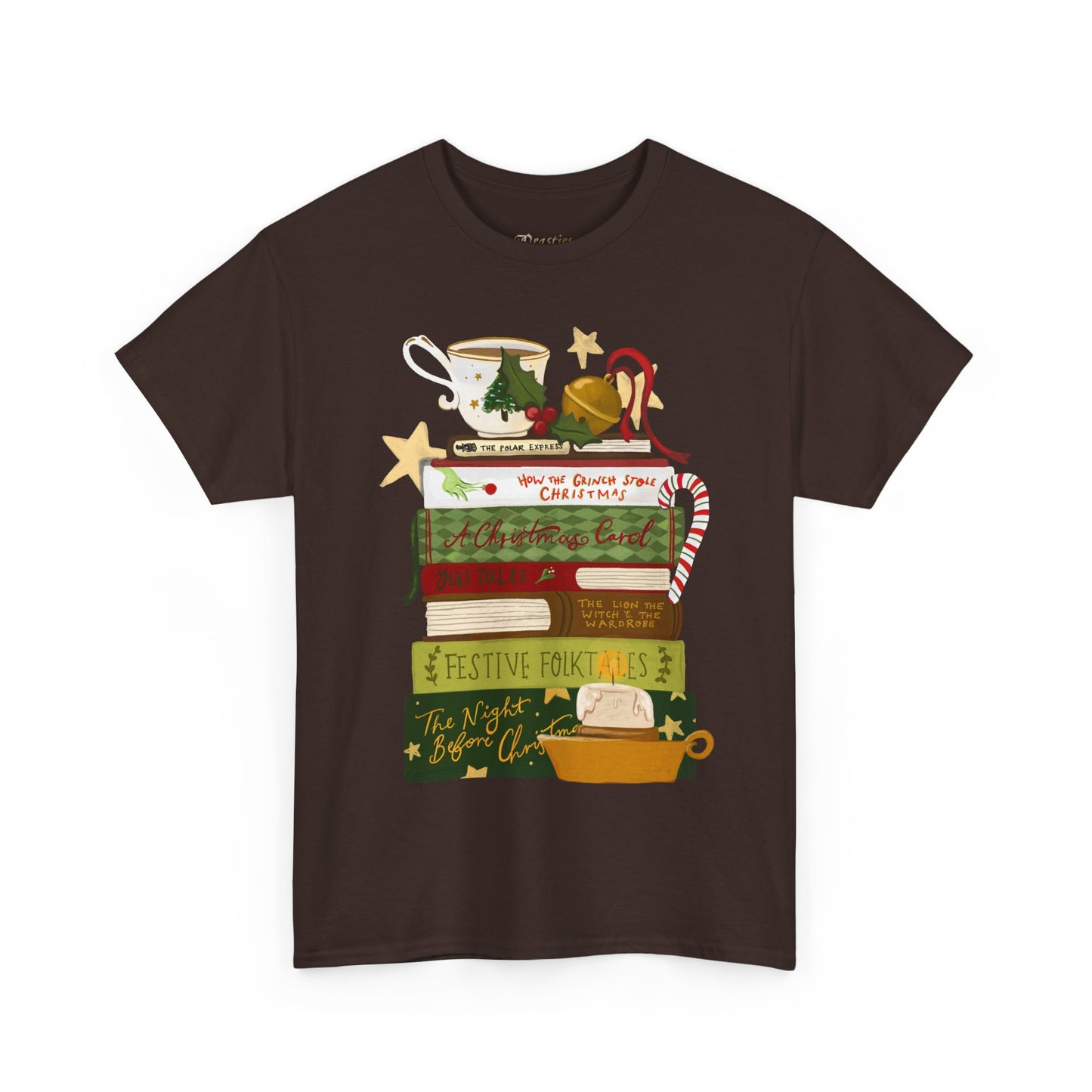 Festive Tales Book Stack T-Shirt