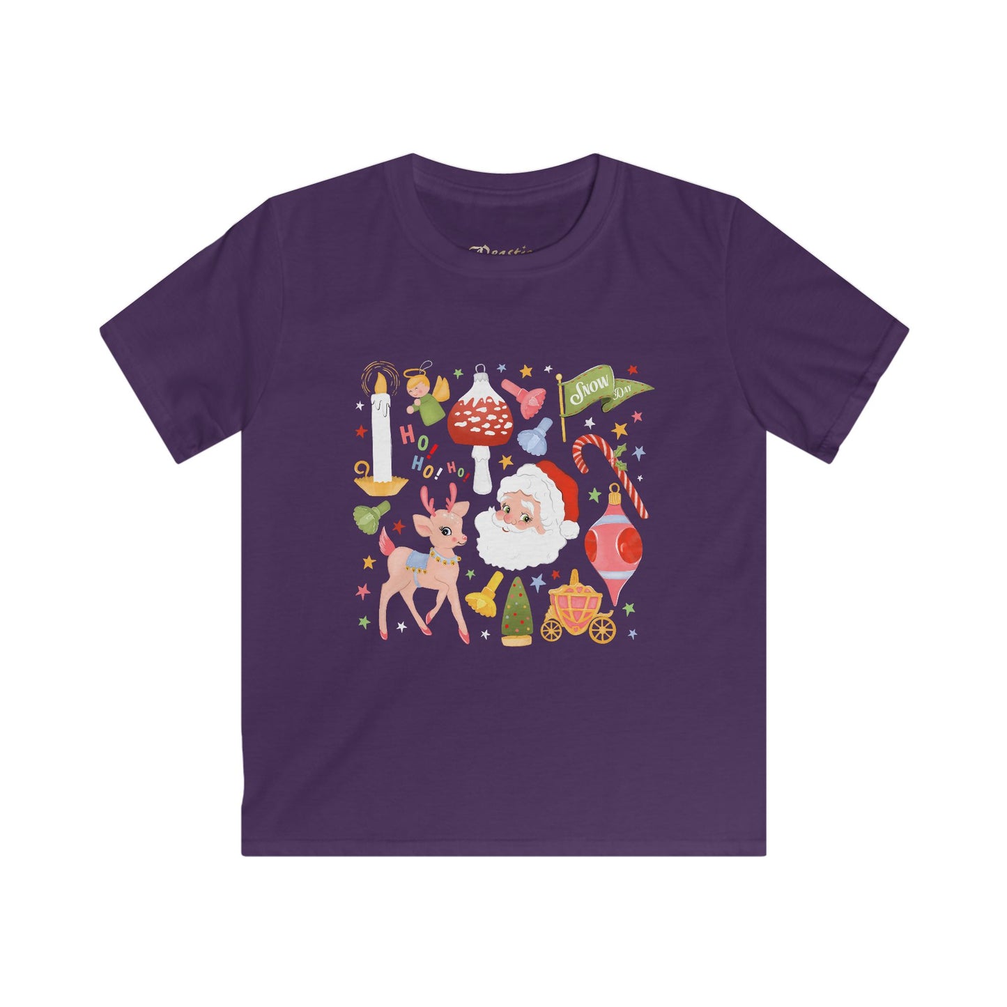 A Very Retro Christmas Kids Tee
