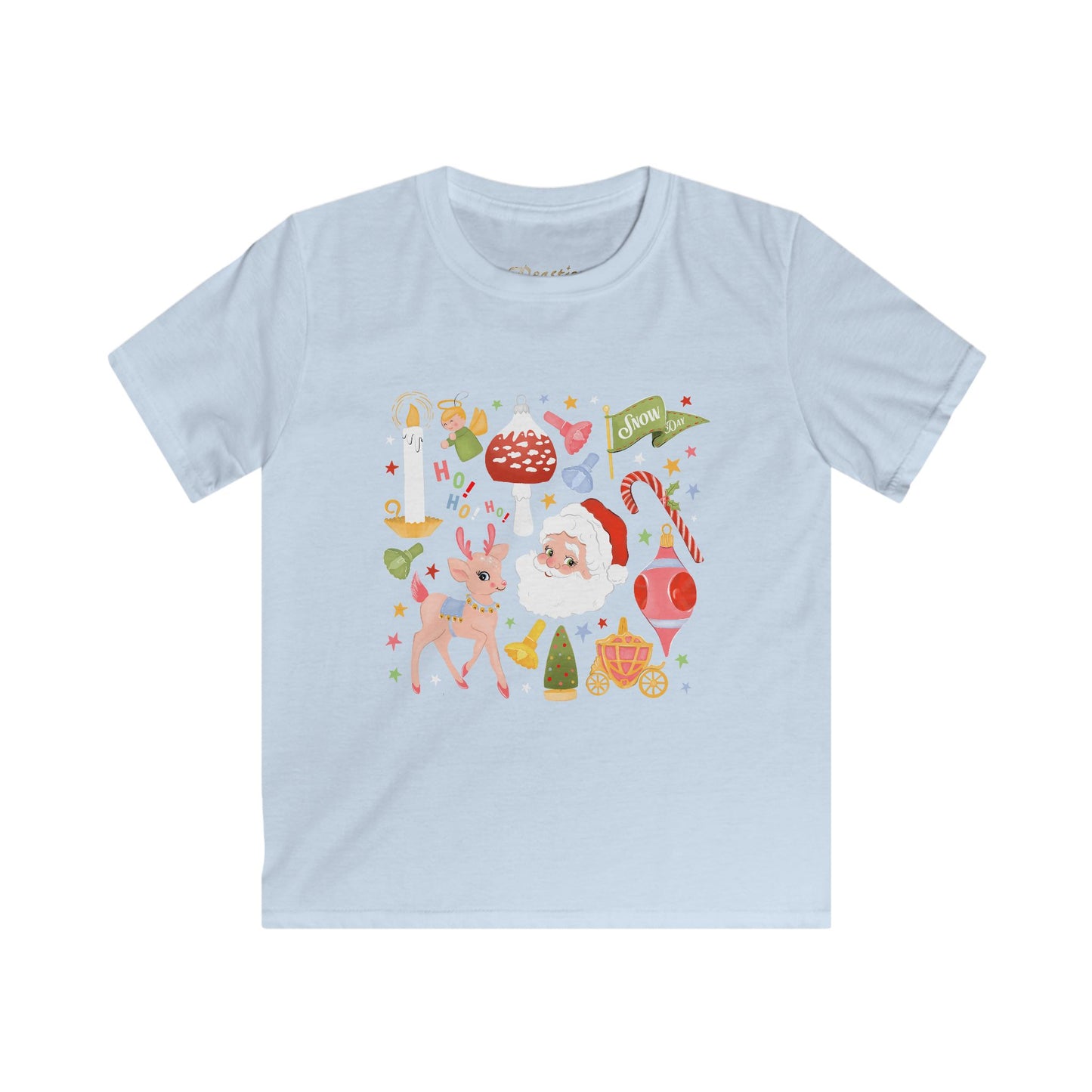 A Very Retro Christmas Kids Tee