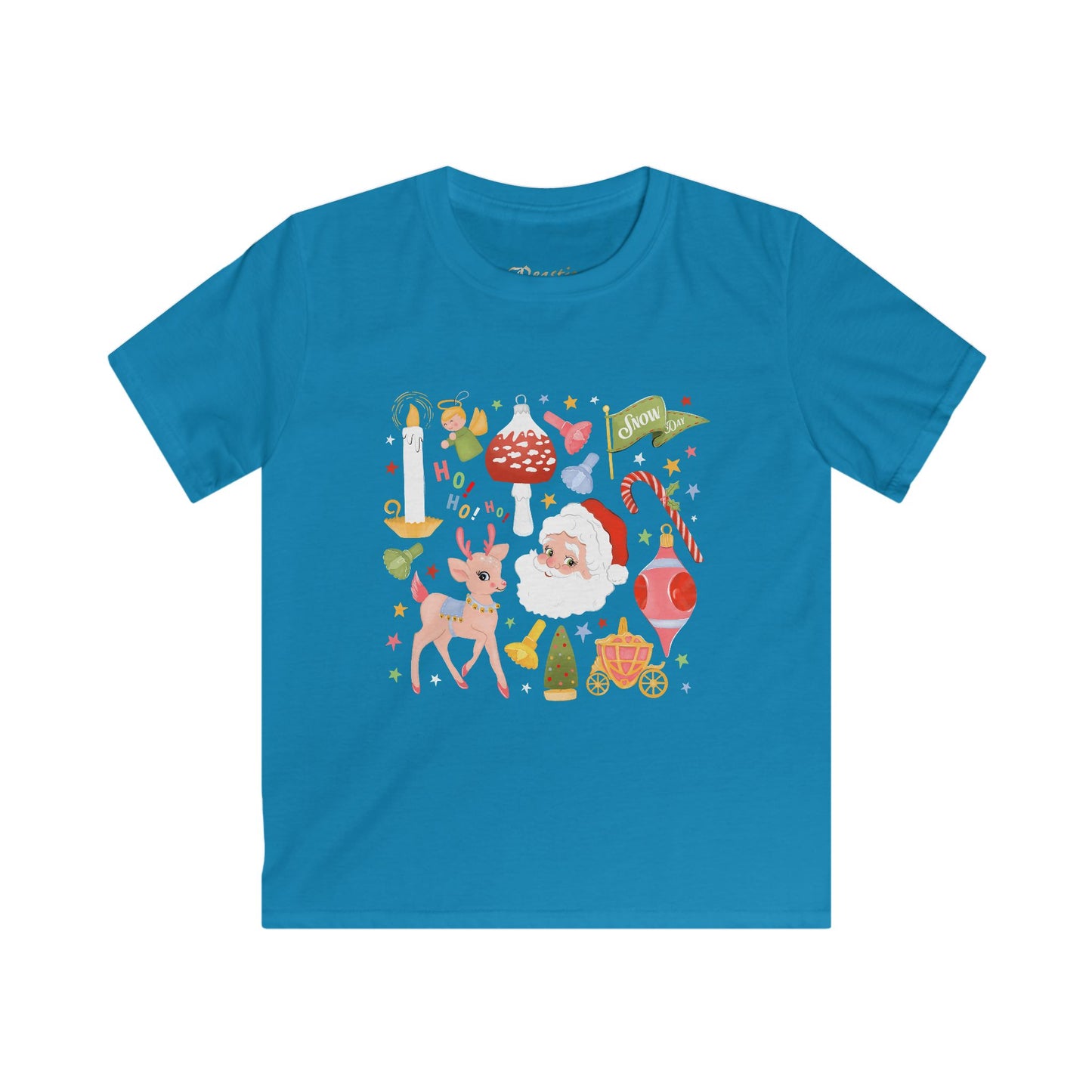 A Very Retro Christmas Kids Tee