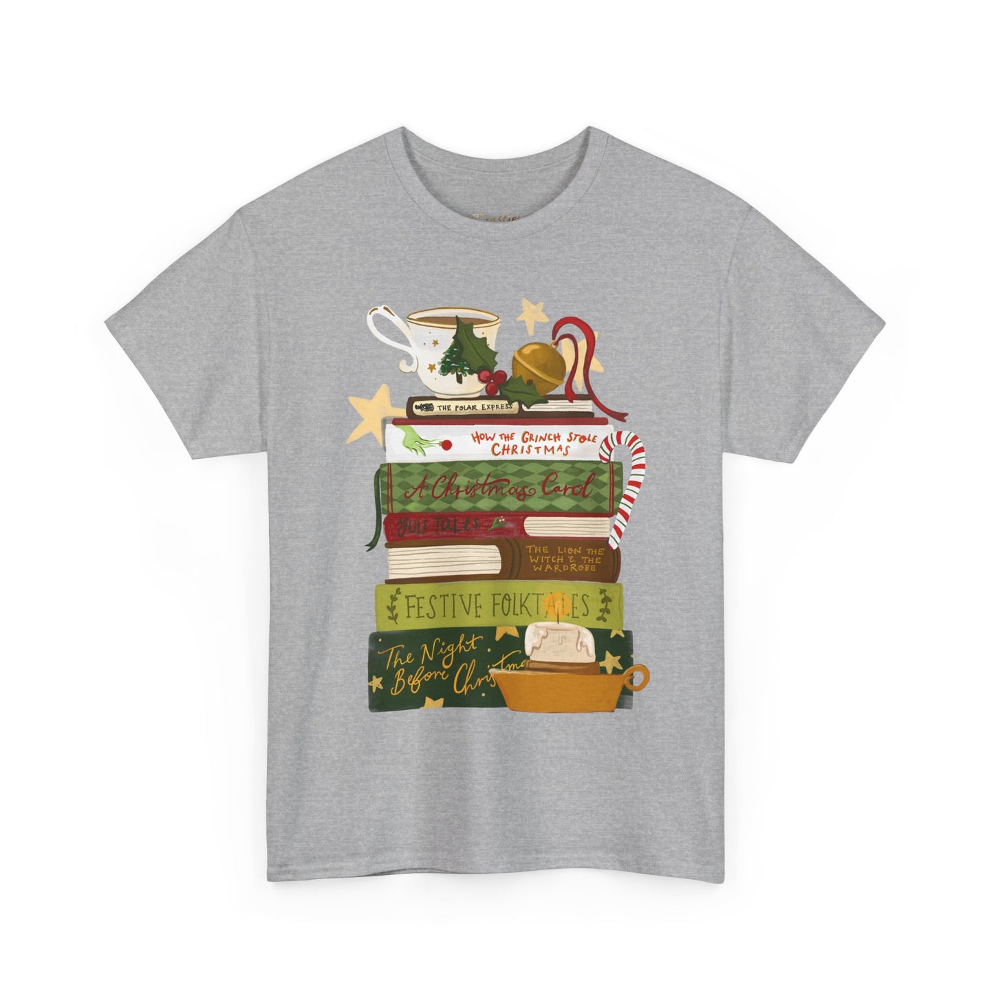 Festive Tales Book Stack T-Shirt