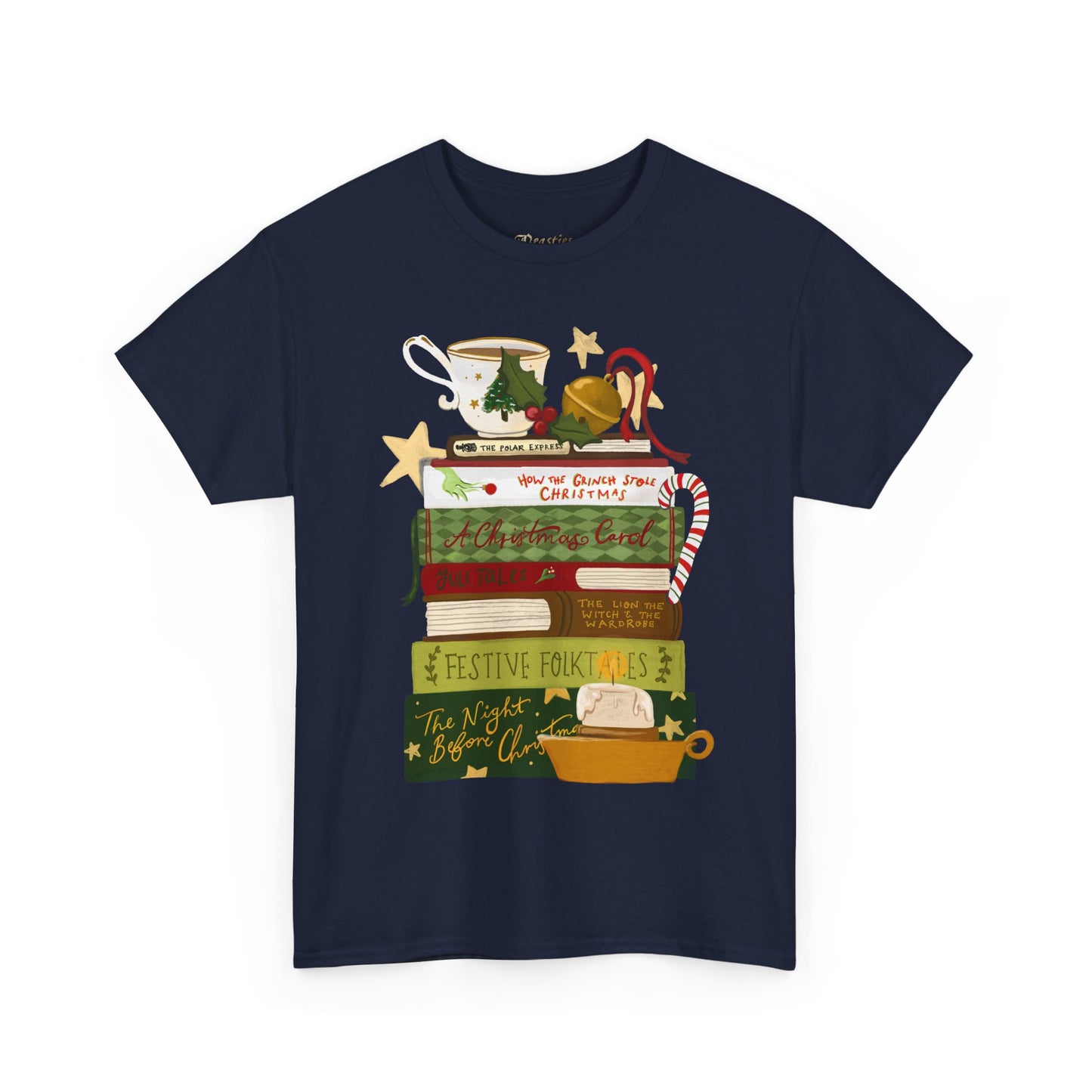 Festive Tales Book Stack T-Shirt