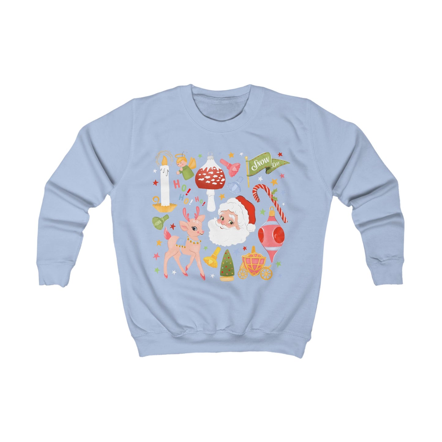 A Very Retro Christmas Kids Sweatshirt