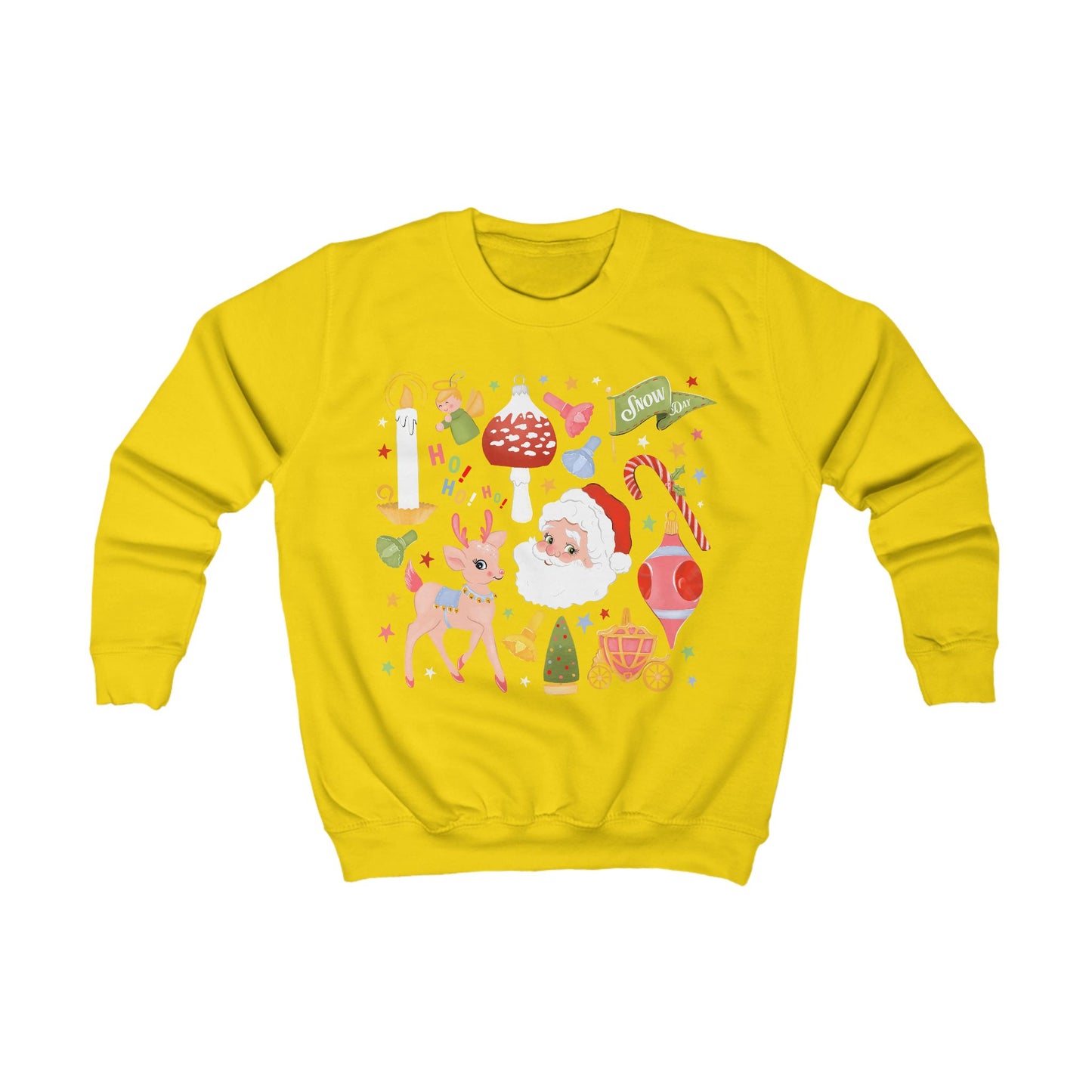 A Very Retro Christmas Kids Sweatshirt