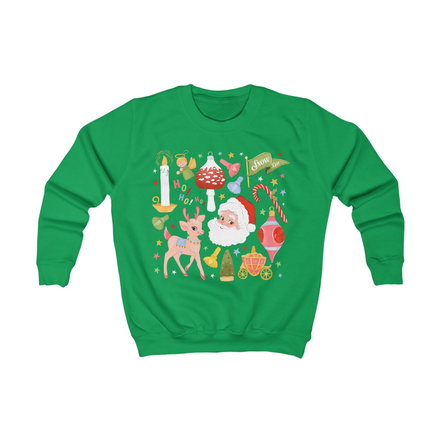 A Very Retro Christmas Kids Sweatshirt