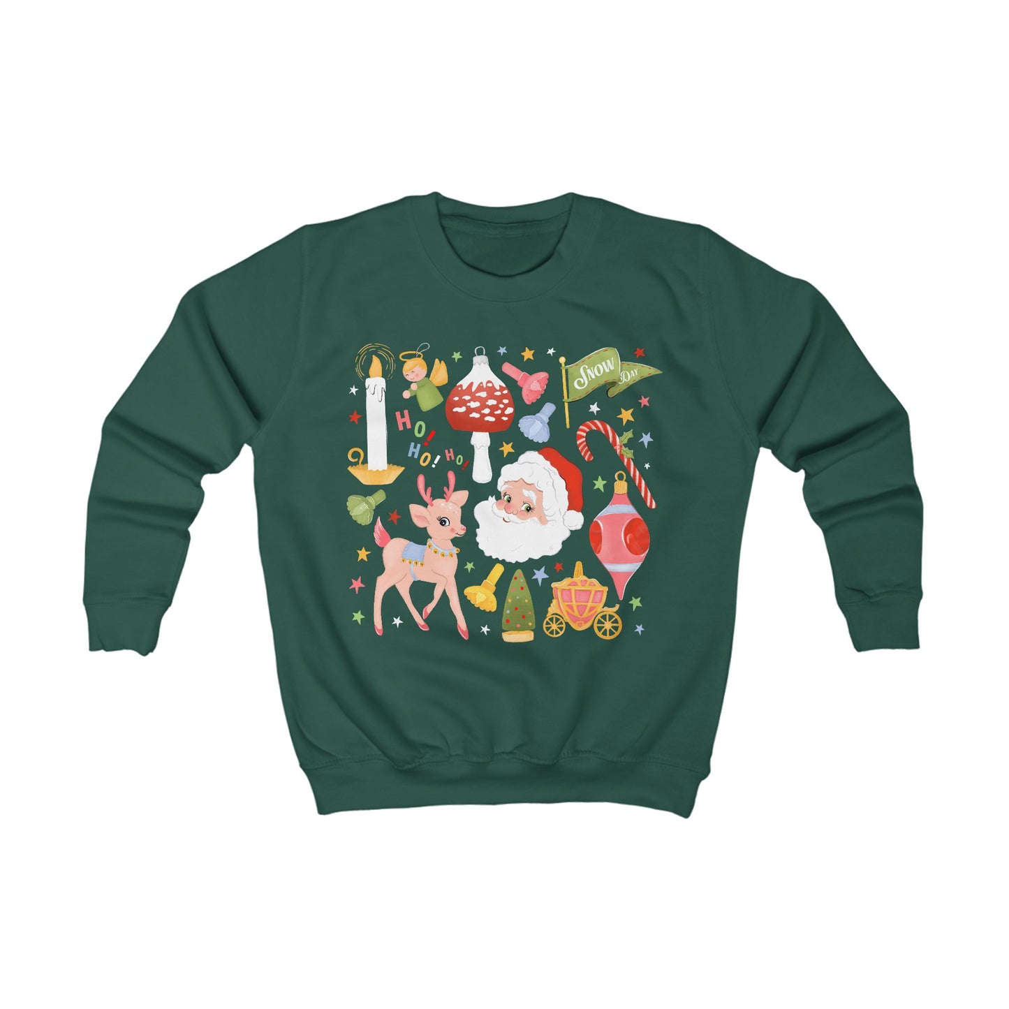 A Very Retro Christmas Kids Sweatshirt