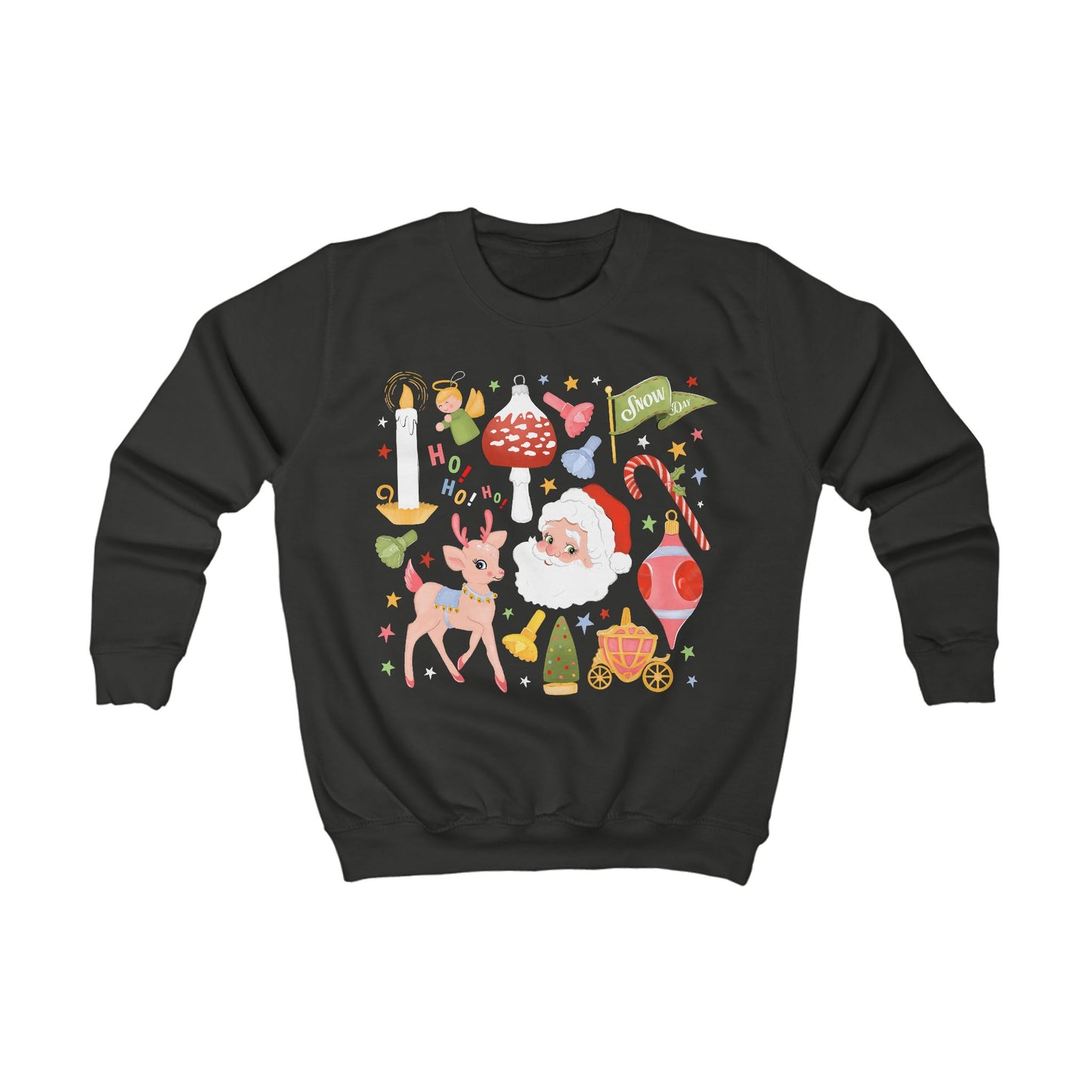 A Very Retro Christmas Kids Sweatshirt