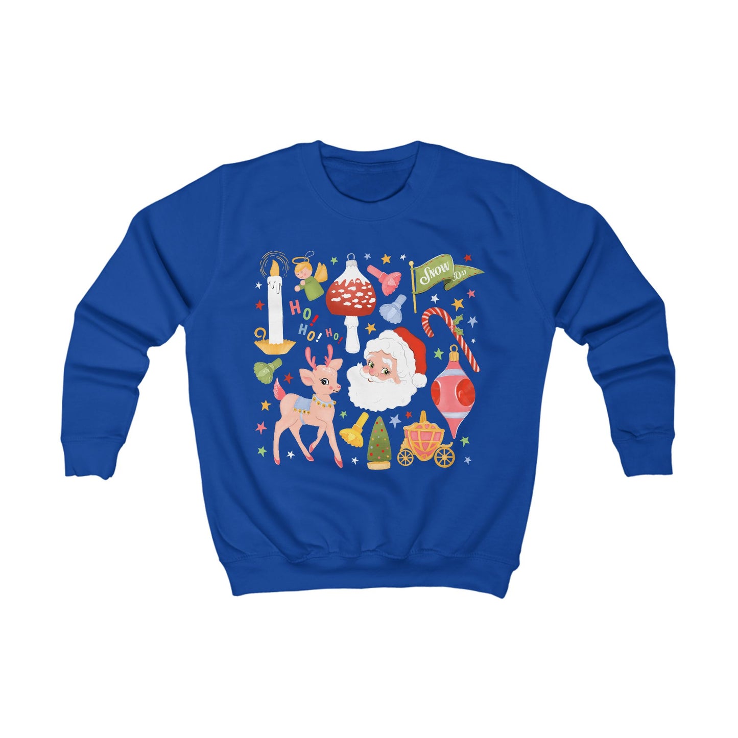 A Very Retro Christmas Kids Sweatshirt