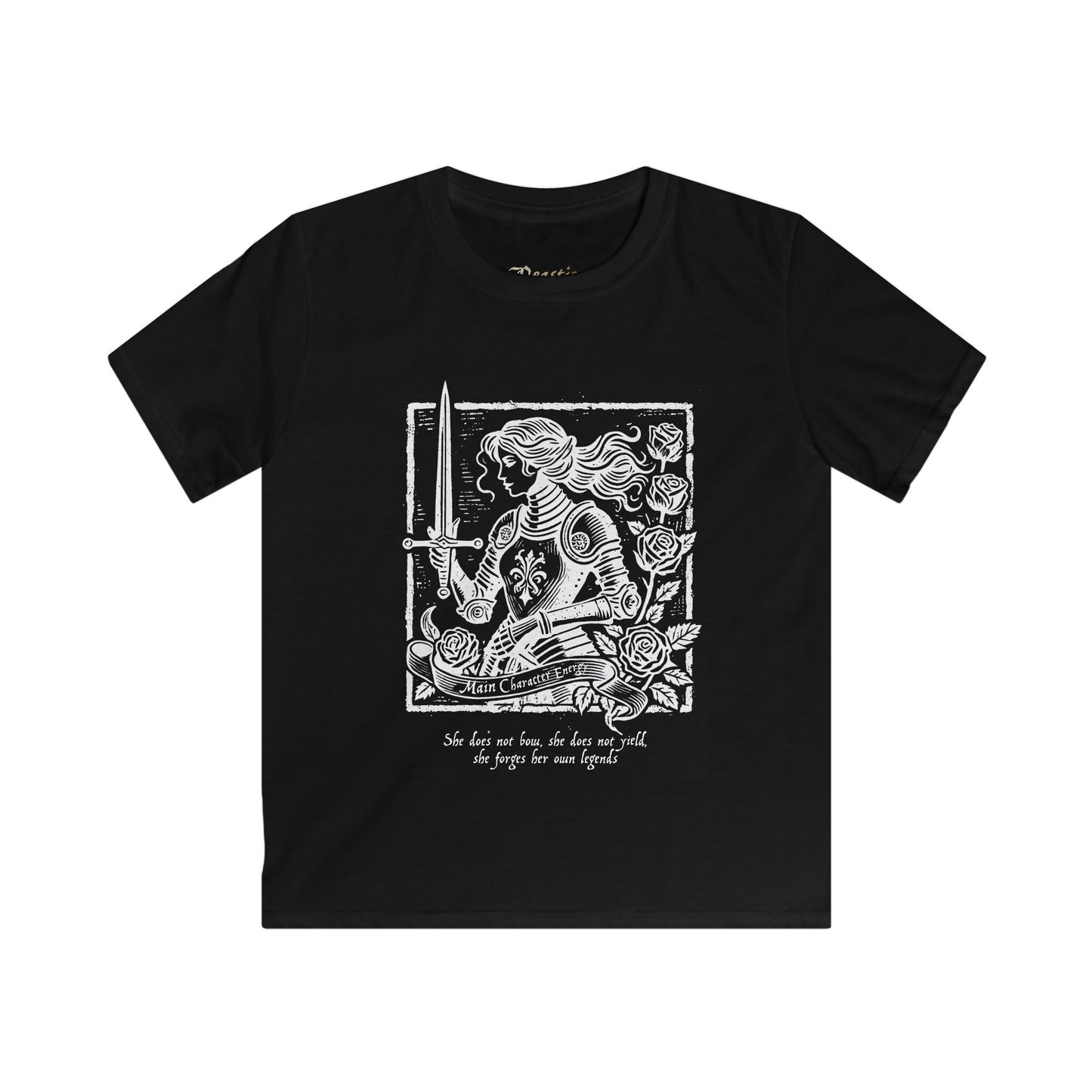 Main Character Lady Knight Kids Tee