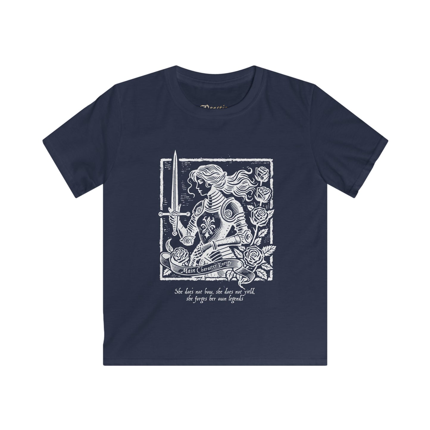 Main Character Lady Knight Kids Tee
