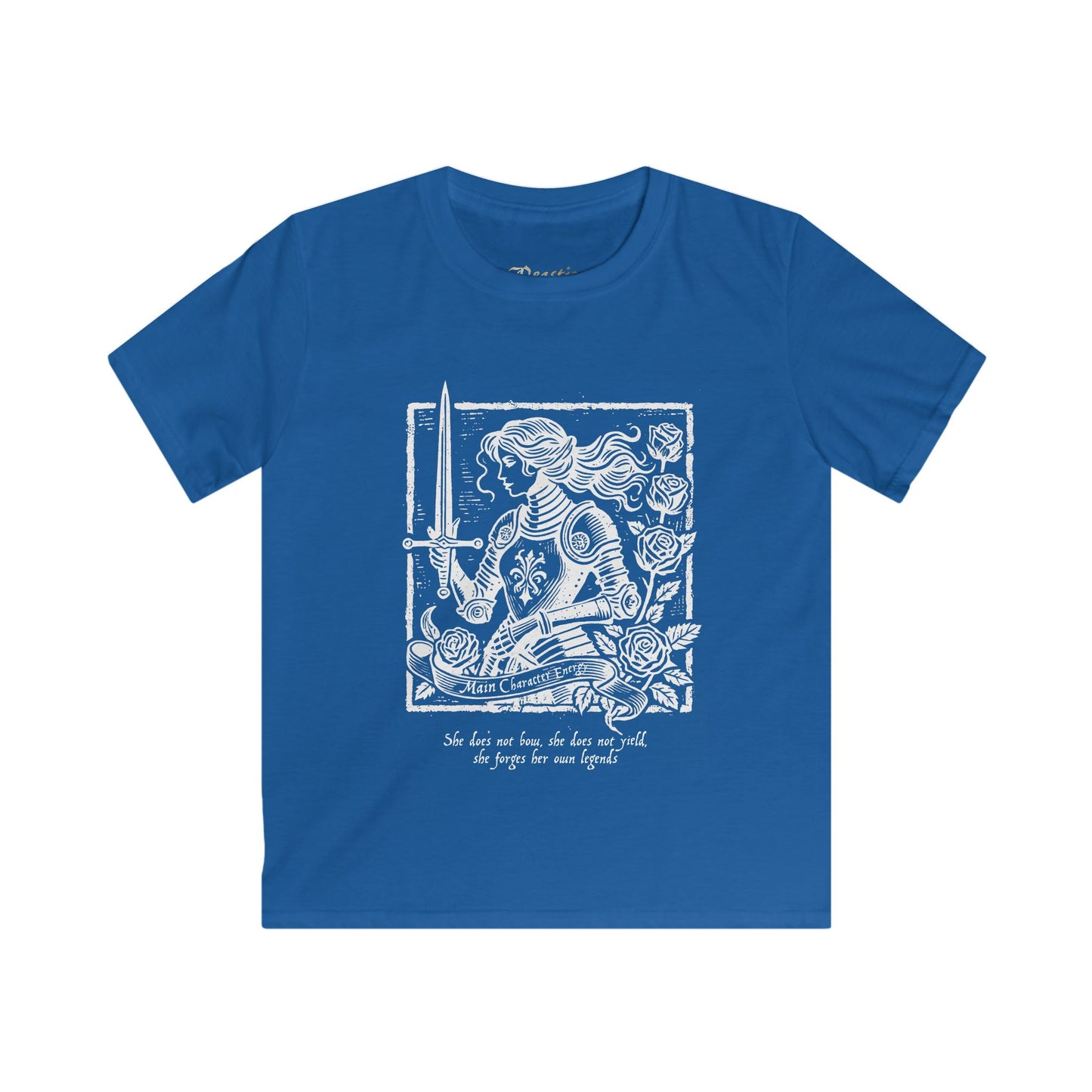 Main Character Lady Knight Kids Tee